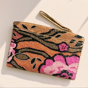 Anthropologie fully beaded clutch